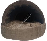 HOMEPET Indigo chocolate №1 38 см х 35 см х 27 см домик эстрада шоколадный для домашних животных