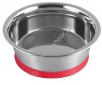 ANKUR 0,45 л миска металлическая ребристая вакуумное крепление ANKUR 0,45 л миска металлическая ребристая вакуумное крепление