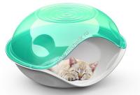 GEORPLAST DUCK PLAIN TRANSPARENT домик для кошки пластик 