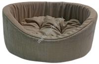 HOMEPET Indigo mocco №1 43 см х 38 см х 15 см лежак коричнево-золотистый для домашних животных