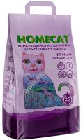 HOMECAT Горная свежесть 10 кг комкующийся наполнитель для кошачьих туалетов