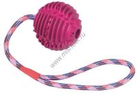 NOBBY МЯЧ РЕЛЬЕФНЫЙ 7,5 см игрушка для собак резина фиолетовый 