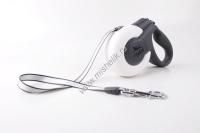 FIDA MARS 3 м до 12 кг рулетка для собак мелких пород лента бело-черная