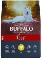 MR.BUFFALO ADULT M/L 2 кг сухой корм для собак средних и крупных пород курица 