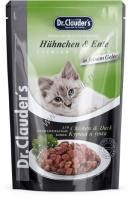 Dr.Clauder`s 85 г пауч для стерилизованных кошек с курицей и уткой кусочки в желе 