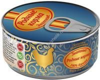 РОДНЫЕ КОРМА 100 г знатные консервы 100 % курица для собак 