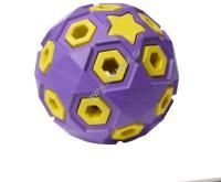 HOMEPET SILVER SERIES Ф 8 см игрушка для собак мяч звездное небо сиренево-желтый каучук