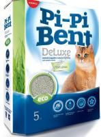 Pi-Pi Bent DeLuxe Fresh grass 5 кг комкующийся наполнитель для кошачьих туалетов 