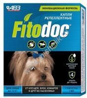 АВЗ FITODOC 1 пипетка по 1 мл капли репеллентные для собак до 10 кг от клещей, блох, комаров и других насекомых 