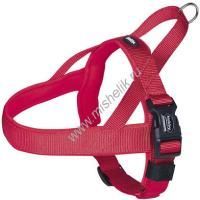 NOBBY CLASSIC PRENO NORWEGIAN грудь 60-76 см + 46 см ширина 25-35 мм шлейка для собак нейлон красная 1х30