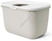 SAVIC HOP IN туалет для кошек мокка/белый 