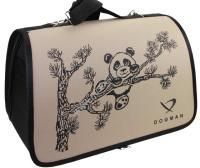 DOGMAN Лира №1 35х23х22 см сумка-переноска цвет бежевый панда 