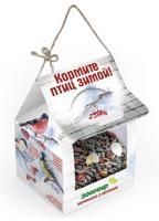 ЗООМИР Кормушка 1,5х16 см с кормом 2х150 г для уличных птиц