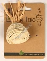 МОН ТЕРО ЭКО 5 см игрушка для кошек пирамидка с кошачьей мятой бежевая 