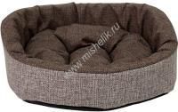 HOMEPET Жаккард Wool №1 43 см х 38 см х 15 см диванчик коричневый для домашних животных