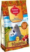 РОДНЫЕ КОРМА 500 г корм для волнистых попугаев с фруктами 
