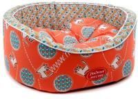 РОДНЫЕ МЕСТА Кот Персик №1 43х38х15 см лежак для животных премиум