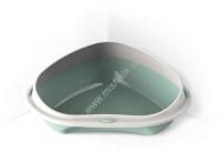 GEORPLAST SHUTTLE CORNER 58 см х 48 см х 20.5 см туалет для кошек угловой с бортом 