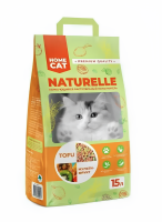 HOMECAT NATURELLE Мультифрукт 15 л комкующийся растительный наполнитель для кошачьих туалетов с ароматом мультифрукт 1х2