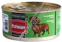 ЧЕТВЕРОНОГИЙ ГУРМАН Готовый обед 325 г консервы для собак потрошки с рисом 