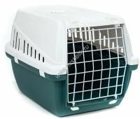 SAVIC Переноска TROTTER-1 49х33х30см металлическая дверка белый/холодный-зеленый 