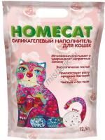 HOMECAT Роза 12,5 л силикагелевый наполнитель для кошачьих туалетов с ароматом розы 
