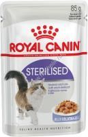 ROYAL CANIN STERILISED 85 г пауч влажный корм мелкие кусочки в желе для стерилизованных кошек 