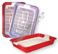 ZOOexpress КИС 40х26,5х6,5 см туалет для кошек с сеткой большой 