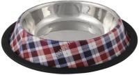 ANKUR 0,45 л миска металлическая в клетку резиновое основание ANKUR 0,45 л миска металлическая в клетку резиновое основание
