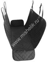 NOBBY 137 см х 147 см подстилка на заднее сидение для собак высокие борта оксфорд черная 1х10