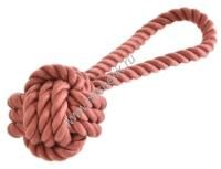HOMEPET 6,5х20 см игрушка для собак узел с петлей из каната