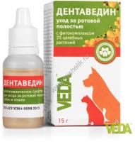 VEDA ДЕНТАВЕДИН фл 15 г для ухода за ротовой полостью с фитокомплексом 25 целебных растений 