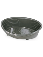 Лежанка MPS STRAKA 77 для кошек и собак пластиковая 93х67х27см антрацит