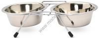 ANKUR 2 х 0,45 л подставка с металлическими мисками черная