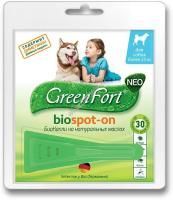 GREEN FORT NEO 2,5 мл от 25 кг биокапли от блох и клещей для крупных собак 