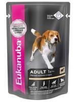 EUKANUBA ADULT ALL BREED LAMB 100 гр пауч влажный корм для взрослых собак всех пород, ягнёнок в соусе 