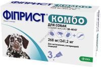 КРКА ФИПРИСТ КОМБО 20-40 кг 1х2,68 мл капли для собак от клещей, блох, вшей и власоедов 