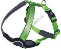 NOBBY CLASSIC PRENO COMFORT грудь 50-60 см ширина 30 мм шлейка для собак нейлон зеленая серая 