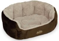 NOBBY KAMEGA 65 см х 57 см х 22 см лежак мягкий коричневый 