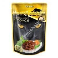 НОЧНОЙ ОХОТНИК 100г Консервы для кошек курица кусочки в соусе пауч