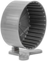 HOMEPET D 14 см колесо для грызунов полузакрытое с подставкой пластиковое серое