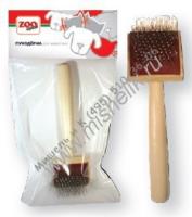 ZOOexpress 5х16,5 см пуходерка деревянная малая с каплей 