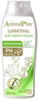 ANIMAL PLAY Гипоаллергенный 250 мл шампунь для собак и кошек с аминокислотами и экстрактом шалфея  ANIMAL PLAY Гипоаллергенный 250 мл шампунь для собак и кошек с аминокислотами и экстрактом шалфея