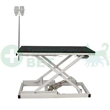 ТД ВЕТ  Стол VETBOT-72.1 без слива  со штативом, 1300х600х(260-1050)h (каркас белый, пульт ручной)