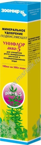 ЗООМИР 100 мл унифлор аква-5 минеральное удобрение для растений подкисляющее 