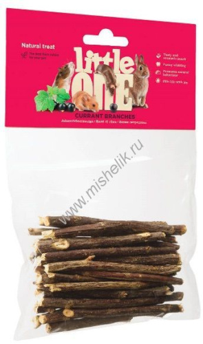 LITTLE ONE 50 г лакомство для грызунов ветви смородины для ухода за зубами