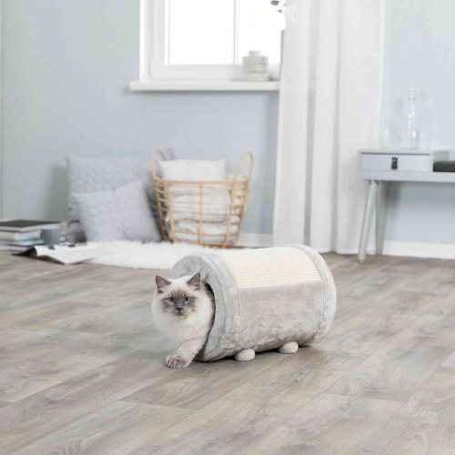 Когтеточка-бочонок, ø 27 × 39 cм, серый