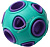 HOMEPET SILVER SERIES Ф 7,5 см игрушка для собак мяч бирюзово-фиолетовый каучук