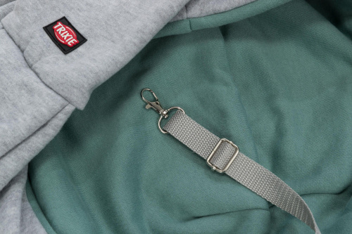 Переноска Junior мягкая, 22 х 20 х 60 см, светло-серый/мятный