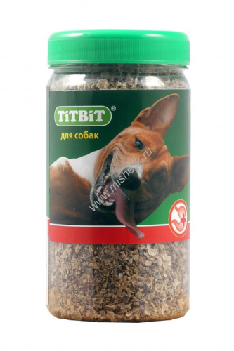 TITBIT 150 г рубец молотый говяжий для собак пластиковая банка 1х23